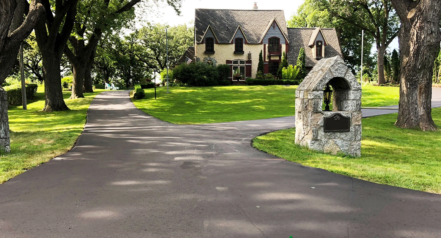 beautiful driveway in the twin cities